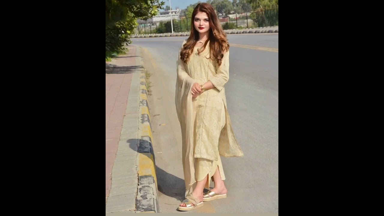 one colour dress design l plain dress designing ideas l plain dress design with lace