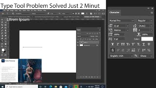 #Photoshop Type tool problem solved just 2 minute  Text tool not working Text tool all problem fix