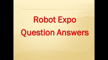 Robot expo question answers | 4-th std English 1-st Term