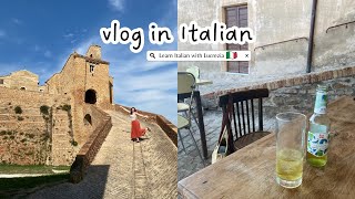 vlog in Italian: una passeggiata in un borgo medievale (sub)