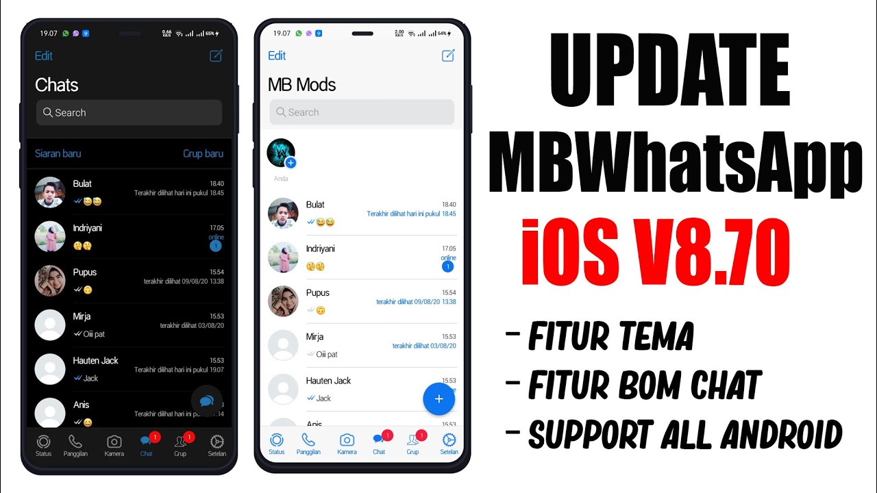 New Update!! MB WhatsApp iOS v9.25 Full Fitur - WhatsApp Paling Kece 2022