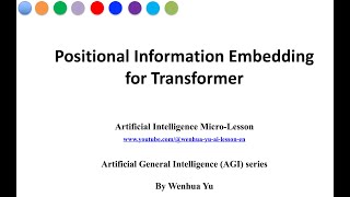Positional Information Embedding for Transformer