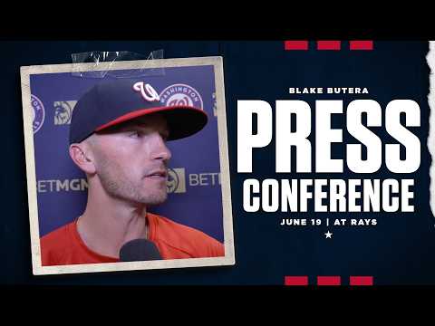 Blake Butera press conference | Nationals at Rays | June 19, 2026