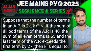 Suppose that the number of terms in an A.P. is 2k, k ∈ N. If the sum of all odd terms of the A.P.