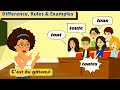 Tout Toute Tous Toutes - Difference, Rules & Examples - Learn French Grammar and Conversation