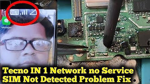 Tecno IN 1 Network Problem Solution SIM Not Detected, Network no Service, All Problem Fix Py HM Tec