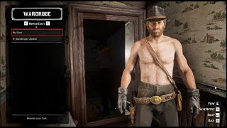 RDR2: How to escape chapter 1 and get SHIRTLESS Arthur and the closed winter coat