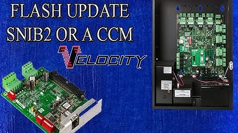 Flash A CCM and SniB2 in Velocity