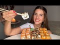 ПОХУДЕЛА НА 20 КГ 🍩 ЛАМИНИРОВАНИЕ БРОВЕЙ И РЕСНИЦ || МУКБАНГ суши роллы sushi rolls || MUKBANG