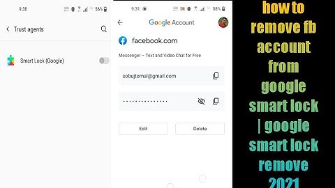 how to remove fb account from google smart lock | google smart lock remove facebook account