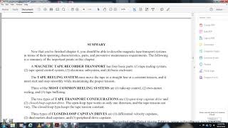 NEETS MODULE 23 MAGNETIC RECORDING CHAPTER 4 SUMMARY