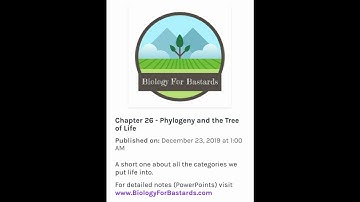 Biology for Bastards S1:Ep26 - Phylogeny and the Tree of Life