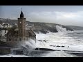 UK Storms: Huge waves hit Porthleven in Cornwall