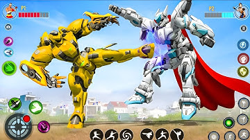 Car Jet Transformation Robot Fighting Game 2024 | Bumblebee Fights Evil Robots - Android Gameplay