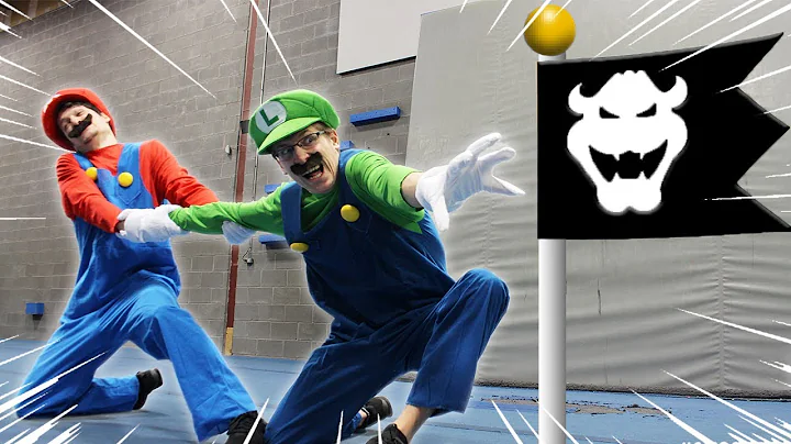 Mario VS Luigi racing Super Mario Bro U Deluxe lev...