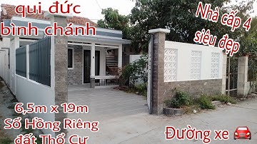 nhà cấp 4 mới đẹp qui đức bình chánh đường xe hơi cách ql50 100m dân đông shr|bds cần giuộc long an