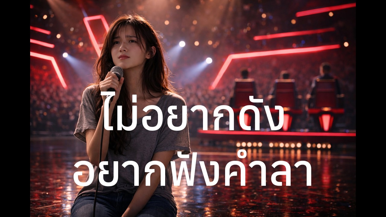 ไม่อยากดังอยากฟังคำลา | 🎤 เพลงเศร้าของคนที่ยังรอคำลา | [Official Lyric Video]