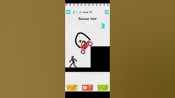 Draw 2 save 😂! can I save him🤣 #puzzlegames #puzzle #shorts