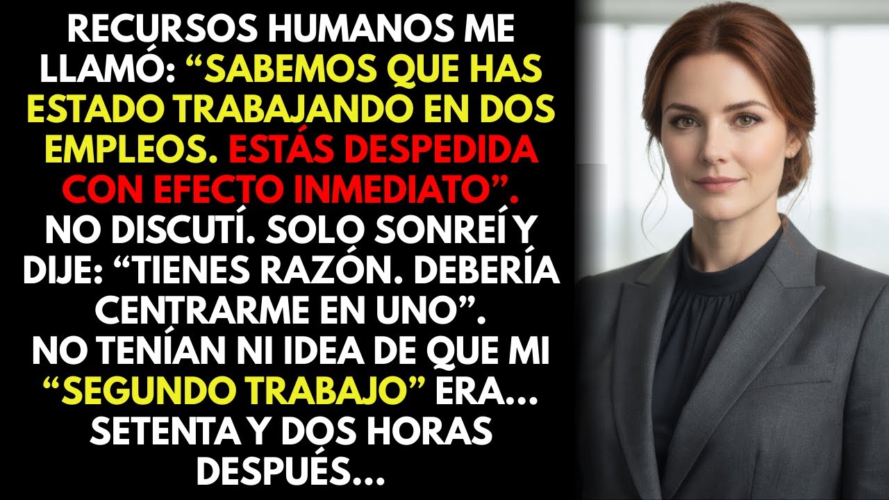 Me despidieron por tener dos trabajos… pero Recursos Humanos no sabía cuáles eran de verdad