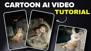 Old Cartoon flashlight Ai Video editing | Trending Cartoon Ai Video Editing | Horror torch ai video