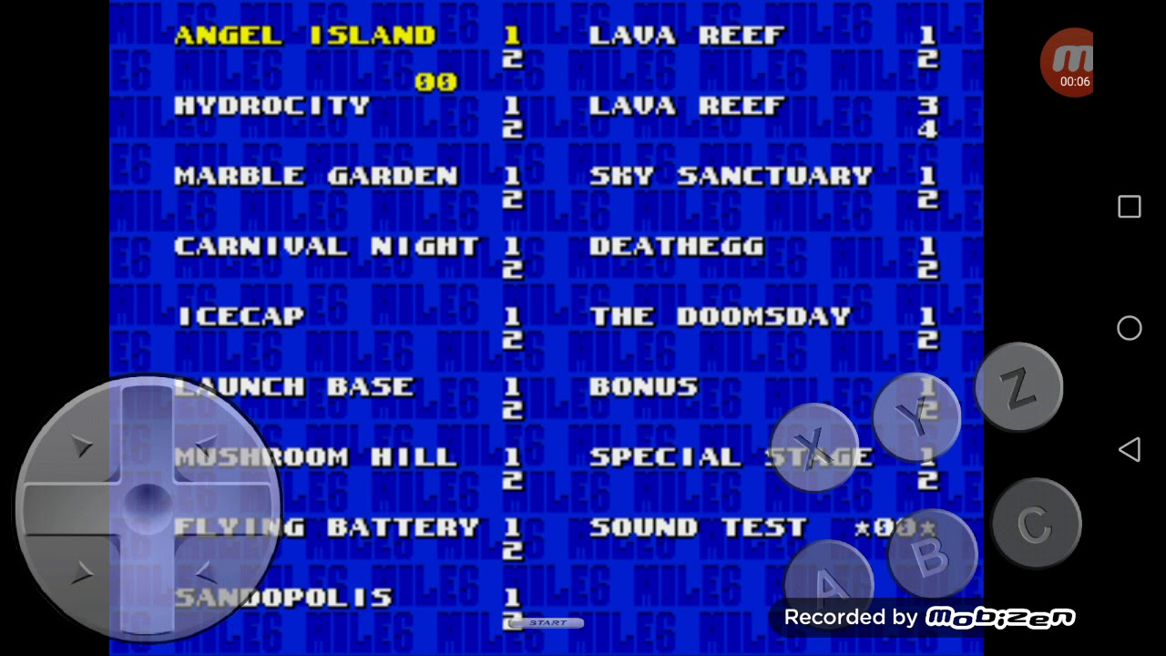 (TUTO) Comment avoir le cheat code de séléction des niveaux dans Sonic 3 et Knuckles (émulateur
