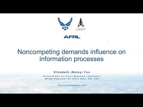 Noncompeting demands influence on information processes