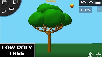 Modeling Low Poly Tree using Prisma 3D App. And Sclupt+ App.
