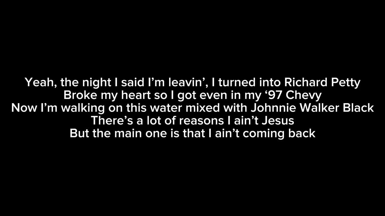 Morgan Wallen - I Ain’t Comin’ Back (Lyrics) ft. Post Malone Morgan Wallen - I Ain’t Comin’ Back (Lyrics) ft. Post Malone