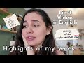 My first vlog in english  grocery shopping organization  cooking  highlights of my week