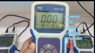 Have you known this water portable conductivity meter? can measure tds,conductivity,salinity,,,,