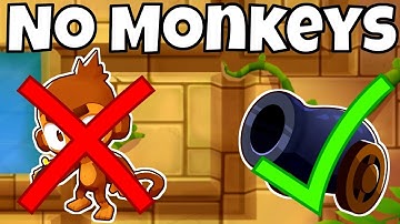 Can You Win In Bloons TD Battles 2 Without Using Monkeys? (No Monkeys Challenge)