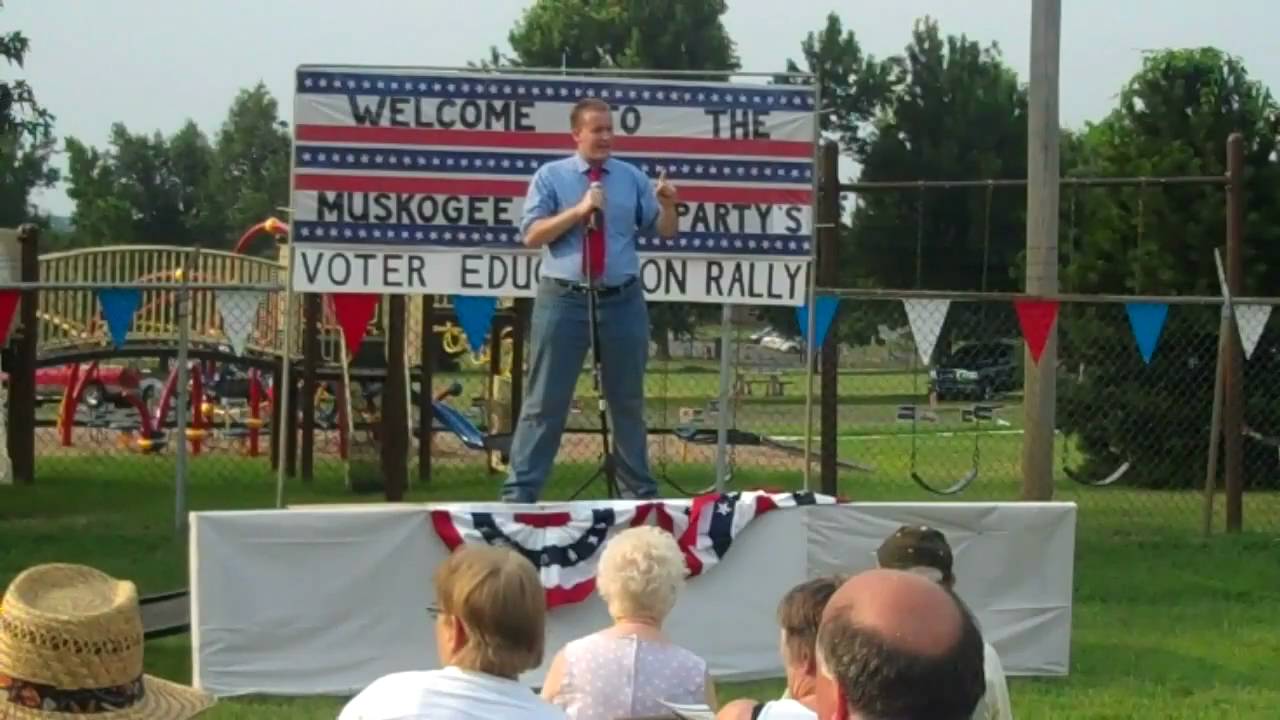 Dan at Muskogee Tea Party Voter Education Rally YouTube