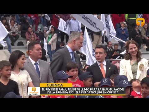 El Rey de España, Felipe VI llegó para la inauguración de la primera Escuela Deportiva JBG en #Cuenca
