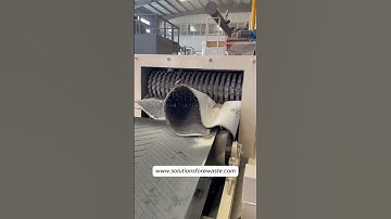 Single-glass Solar Panel Recycling Shredder | PV #solarrecycling