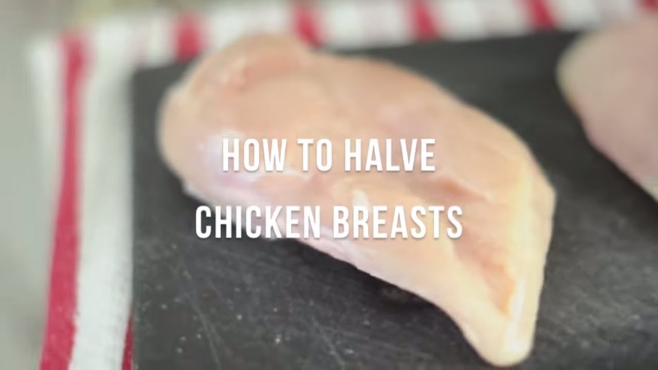 How To Halve Chicken Breasts Cooksmarts Youtube