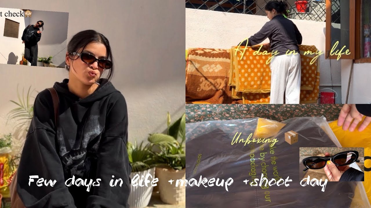 Life lately ✨🪴days in life | shoot day | work day | unboxing parcels 📦 #youtube #vlog #dayinmylife 