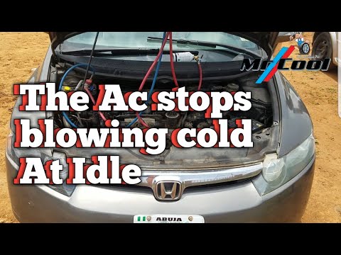 Honda Civic Car Ac Stops Blowing Cold At idle - YouTube