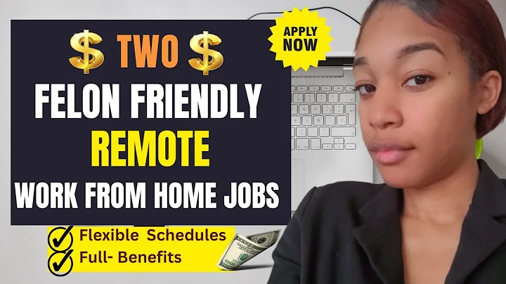 Two Felon Friendly Remote Work From Home Jobs