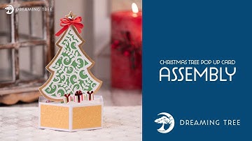 SVG File - Christmas Tree Pop Up Card - Assembly (For Cricut, Silhouette, and ScanNCut)