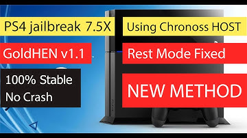 PS4 7.5x JAILBREAK Chronoss Host | GoldHEN | NEW METHOD | 100% Stable | no crash