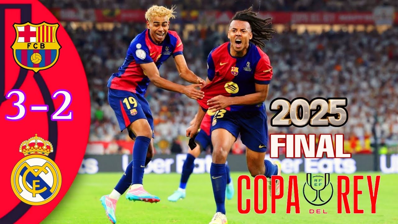 HIGHLIGHTS FC BARCELONA 3 VS 2 REAL MADRID. EL CLASICO. COPA DEL REY ...
