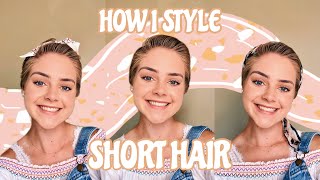 How I Style SHORT HAIR | post chemo hairstyles