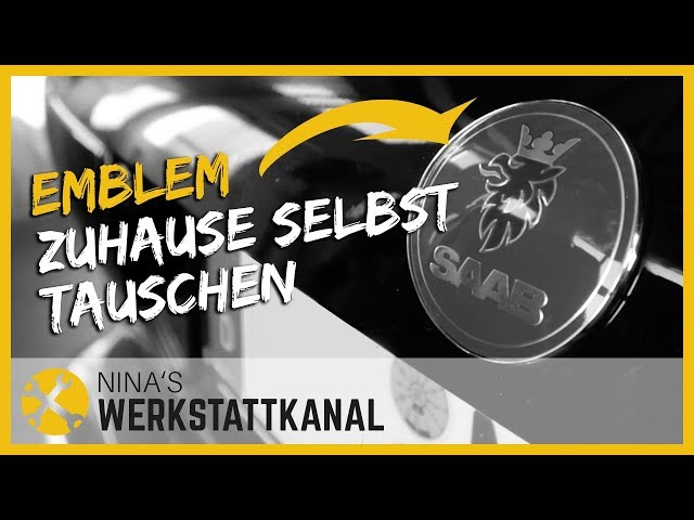 Auto- Embleme, Logos und Schriftzüge mit Klebeband befestigen