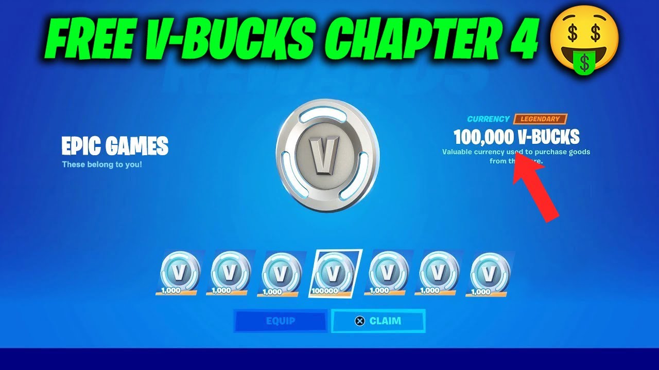 HOW TO GET FREE V-BUCKS IN FORTNITE CHAPTER 4! 
