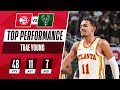 Trae Young GOES CRAZY For Playoff CAREER-HIGH 48 PTS & 11 AST In Huge Game 1 Win ! 👀