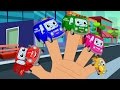 Fire Trucks Finger Family | Nursery Rhymes For Kids And Childrens | Learn Transport