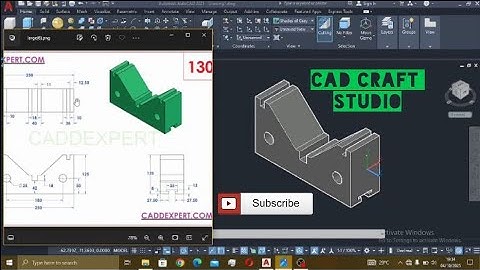 Title:AutoCAD 3D Modeling Tutorial for Beginners | Easy Mechanical Part practice 