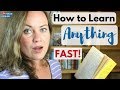 HOW TO LEARN ANYTHING ⚡ FAST ⚡| Go Natural English