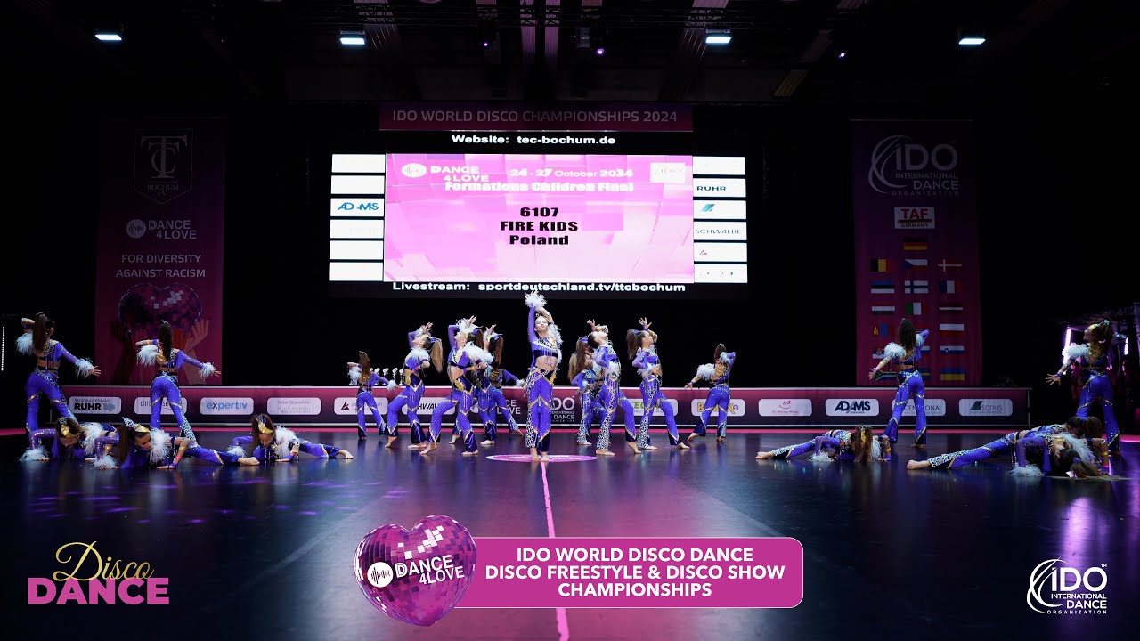 FIRE KIDS | POLAND | 1st Place IDO Disco Dance World Championship 2024 | Children Formations