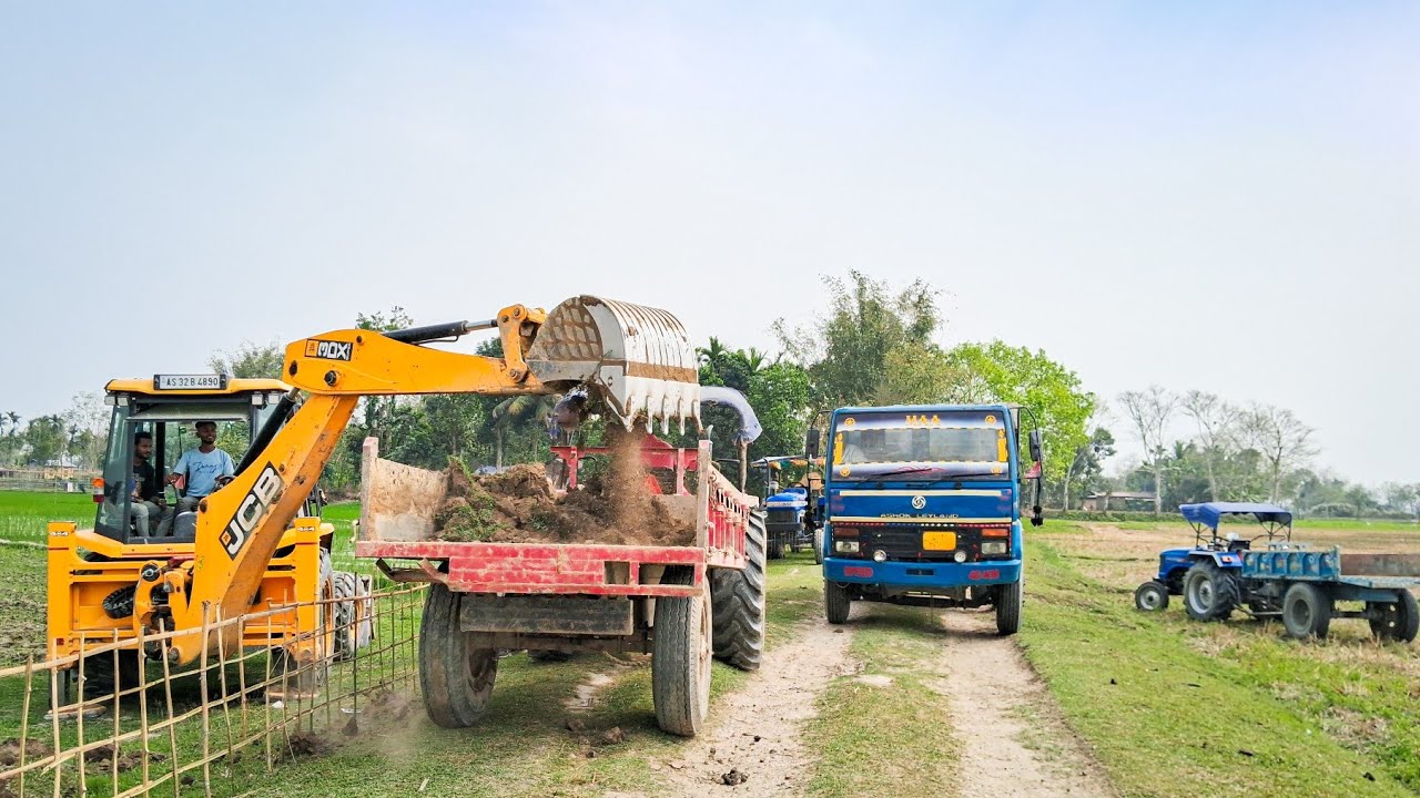 Jcb 3DX 4×4 Full Loading Truck And Tractors | Tractor video | Jcb Video | Jcb Tractor Truck | gadi